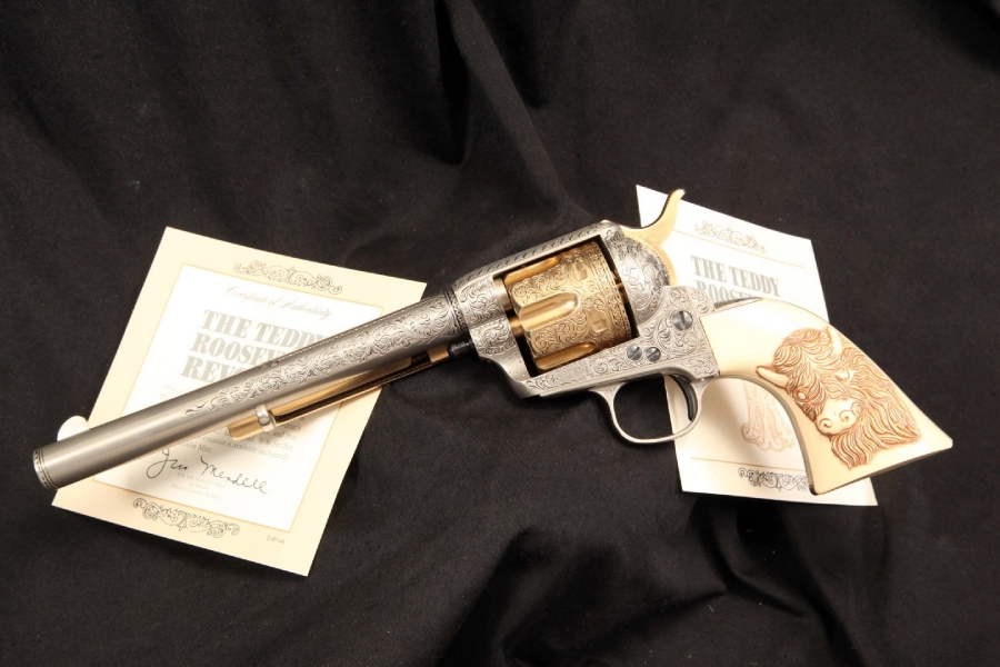 Franklin Mint Teddy Roosevelt Commemorative Replica Colt Single Action Army For Sale At 3323